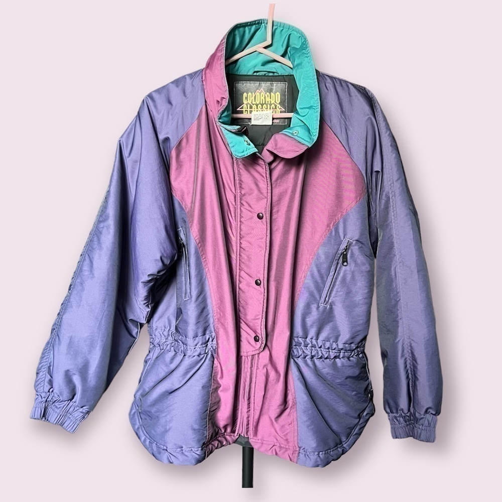 VINTAGE Colorado Classics Pink Purple Ski Jacket Large